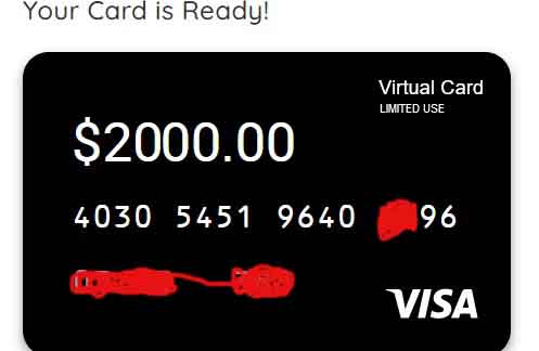Buy Prepaid Virtual Visa Card